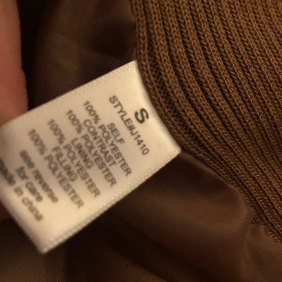 Active USA Camel Diamond Quilted Jacket Size Small - Picture 5 of 13